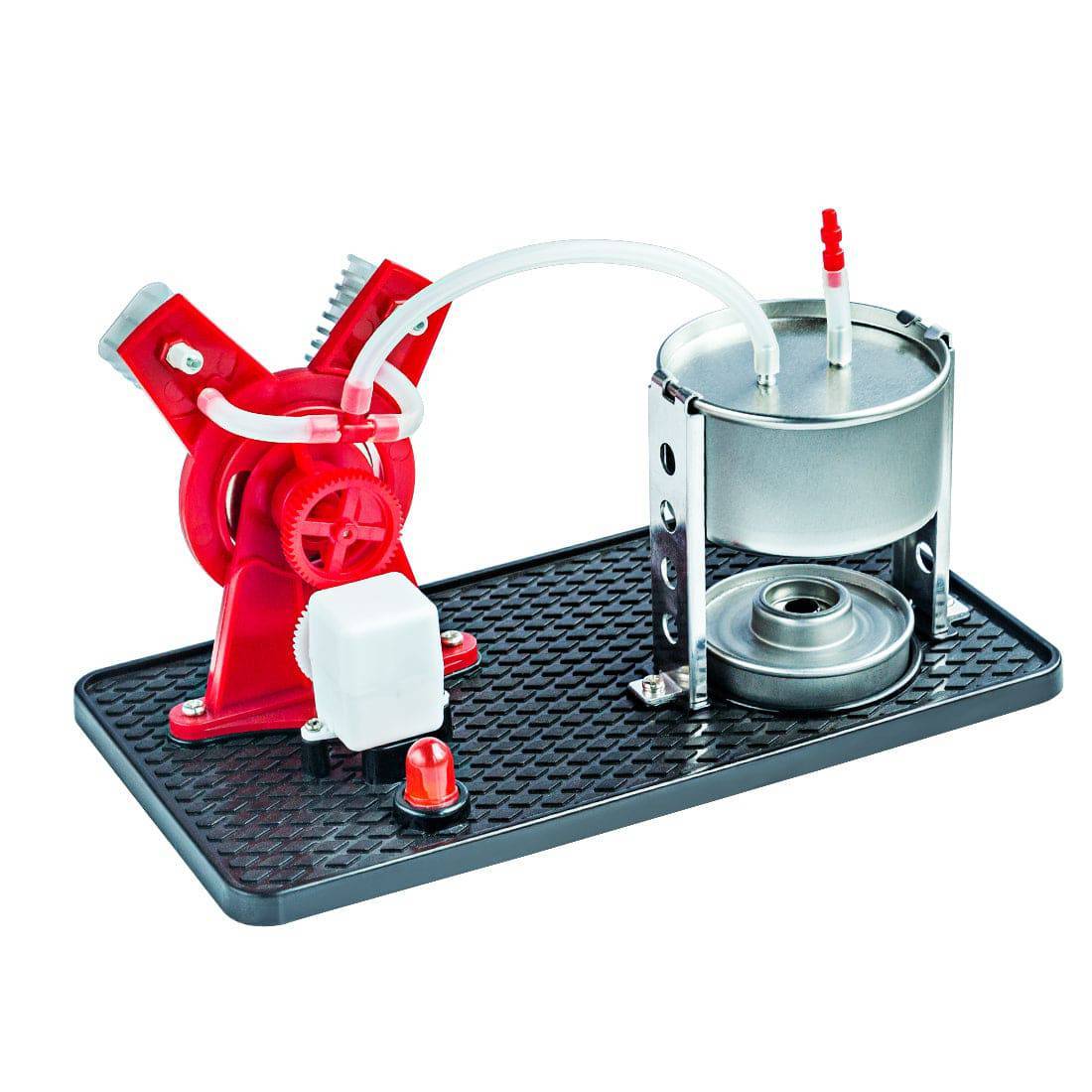 HelloWorld7-Twin Live Steam Engine Model Kit + led generator learning equipment