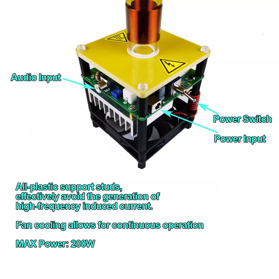 HelloWorld7-Wireless Power Plasma Candle HFSSTC Tesla Coil