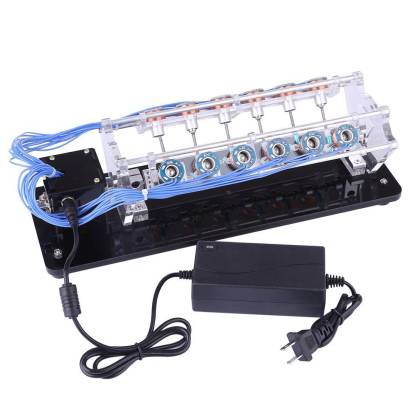 Stark V12 Electromagnetic Engine Model High Speed Hall Sensor Physics Science Toy-helloworld7
