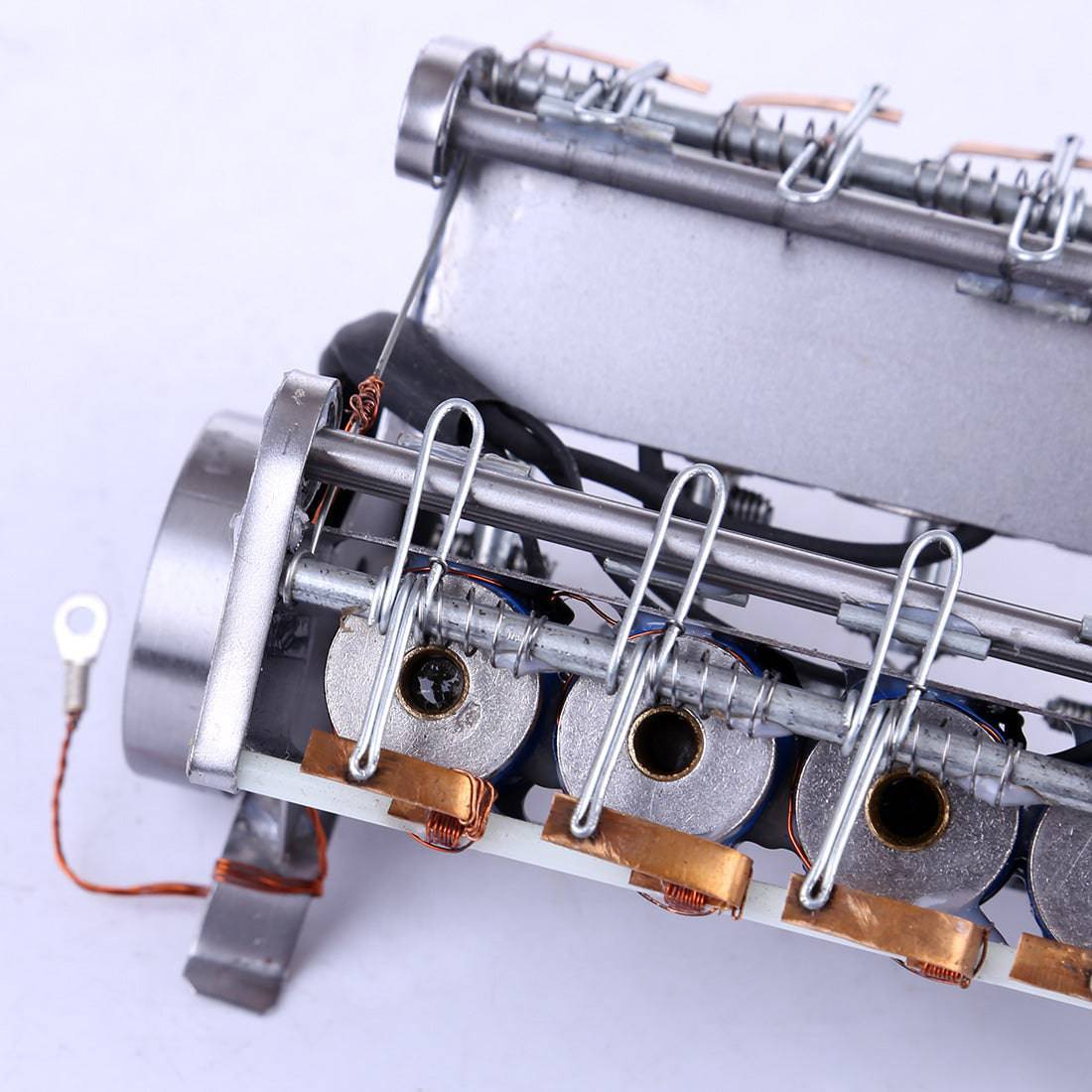 Metal V8 Electromagnetic Engine Model High Speed Solenoid Motor STEM Science Gift-helloworld7