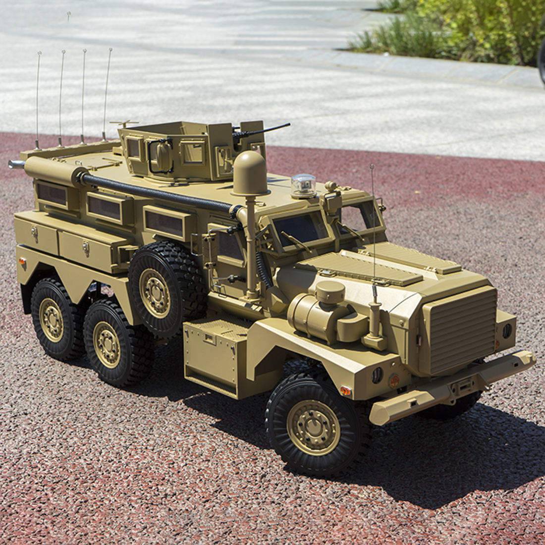 HelloWorld7-HG P602 Cougar 1/12 Scale 6WD RC Off-Road Military Truck 16CH High-Detail Model Vehicle
