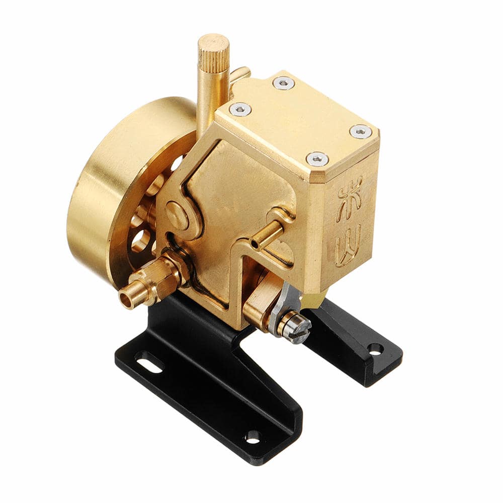 Mini Pure Copper Steam Engine Model Single Cylinder Physics Toy -helloworld7