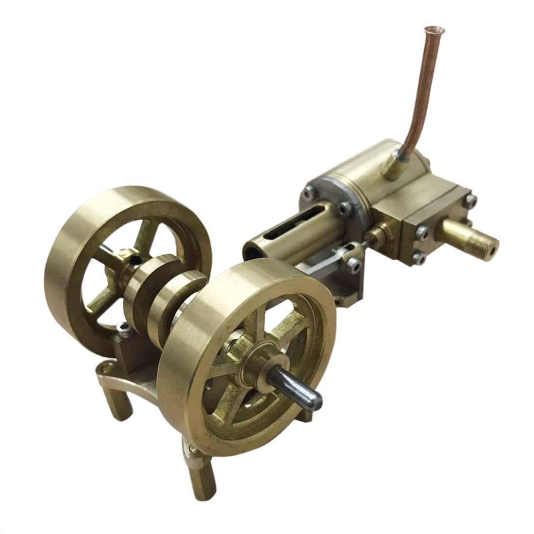 HelloWorld7-Tractor Head Shape Double Flywheel Steam Engine Model Without Boiler