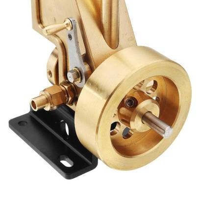 Mini Pure Copper Steam Engine Model Single Cylinder Physics Toy -helloworld7