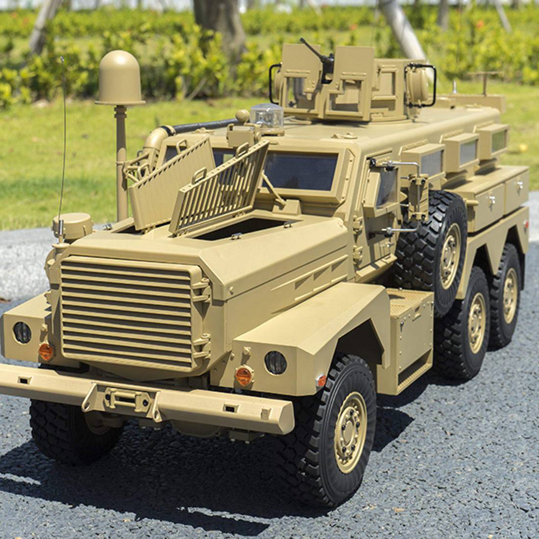 HelloWorld7-HG P602 Cougar 1/12 Scale 6WD RC Off-Road Military Truck 16CH High-Detail Model Vehicle