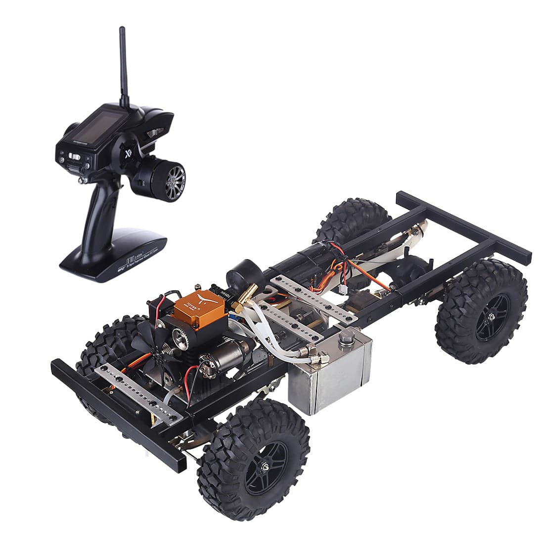 1/10 Scale Custom RC Car Chassis with TOYAN FS-S100A 4-Stroke Engine One-Key Start