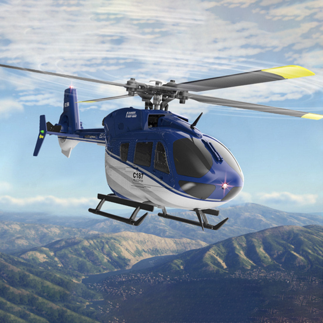 RC ERA C187 1/48 Scale EC-135 4CH Optical Flow Flybarless RC Helicopter RTF-helloworld7