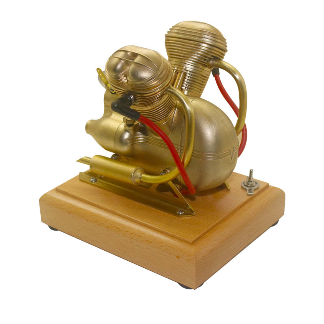 HelloWorld7-3.2cc Mini OHV Horizontal V-Twin Four-stroke Gasoline Engine ICE Model V35