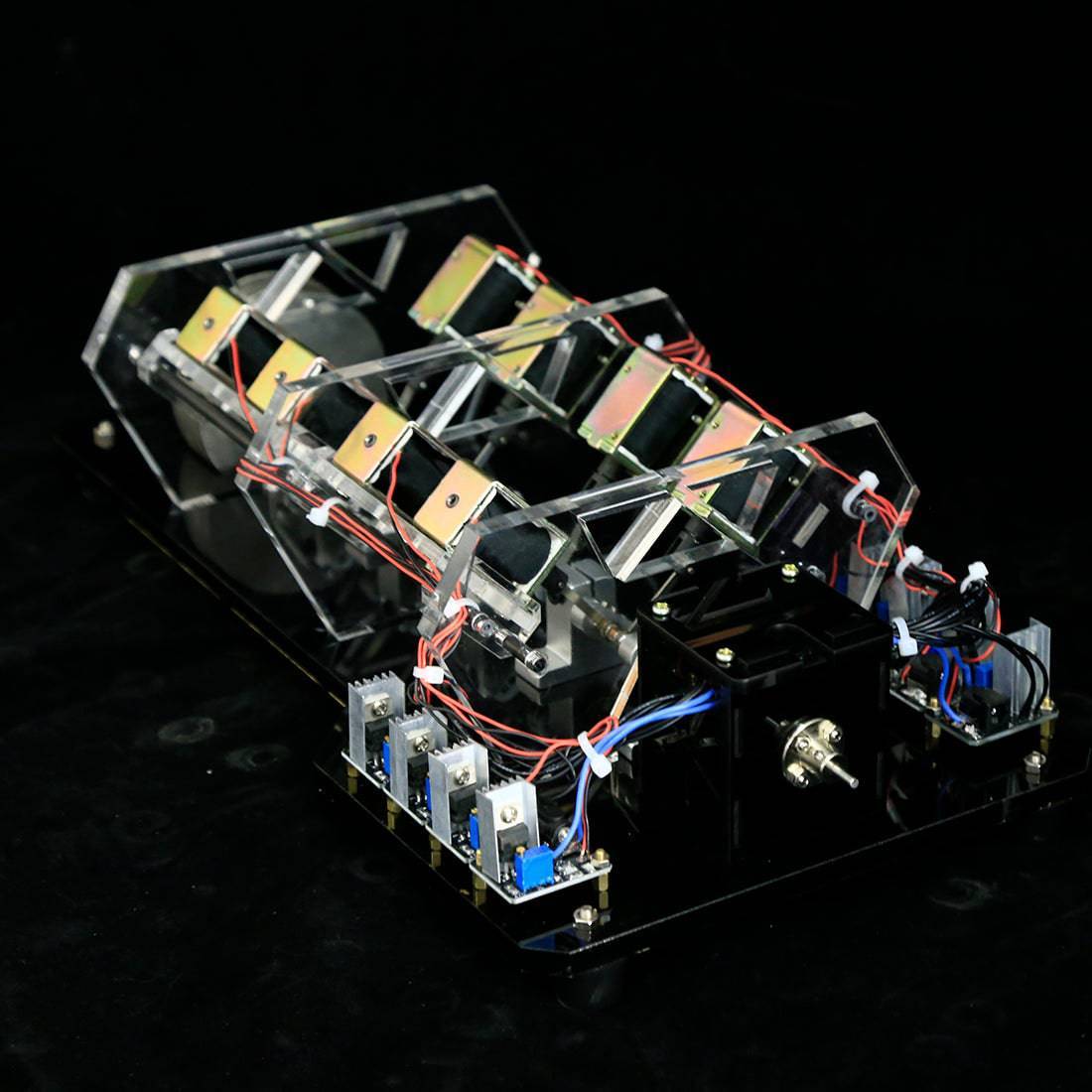HelloWorld7-8 Coils High Power Electromagnet Engine Model Physical Experiment Motor