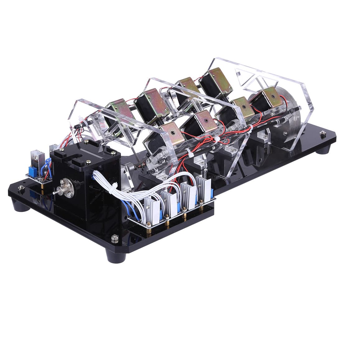 HelloWorld7-8 Coils High Power Electromagnet Engine Model Physical Experiment Motor