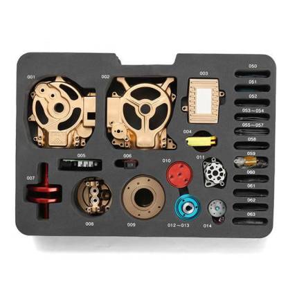 Full Metal 4 Stroke Engine Model Kit DIY Assembly Electric Simulation Toy-helloworld7