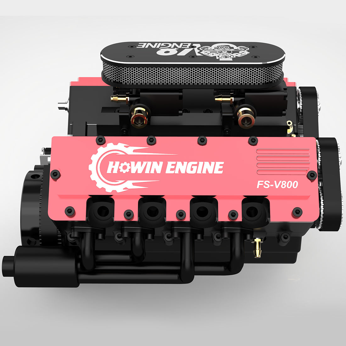 HelloWorld7-Toyan V8 FS-V800 28cc Engine RTR Nitro Engine Model Kits with Supercharger