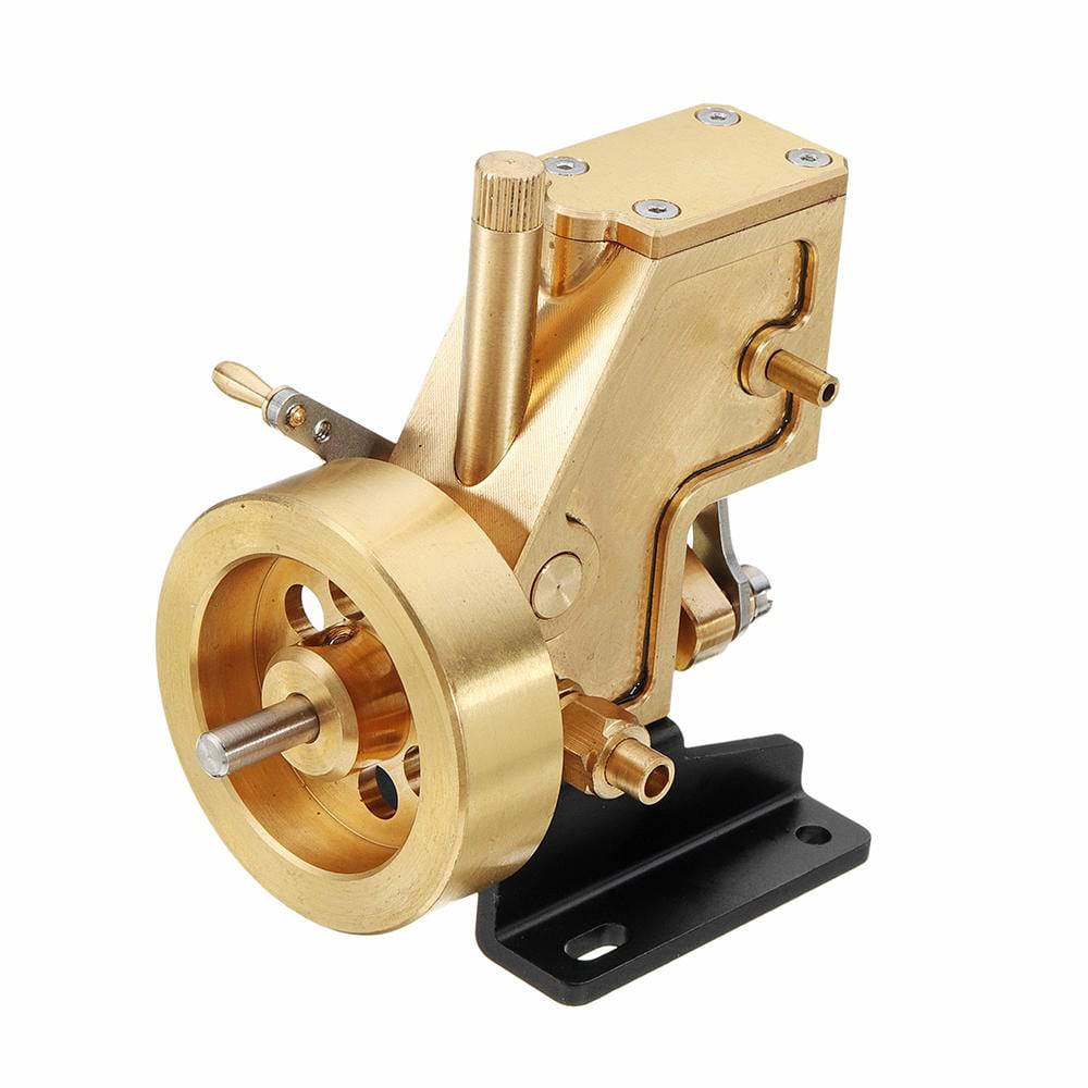 Mini Pure Copper Steam Engine Model Single Cylinder Physics Toy -helloworld7