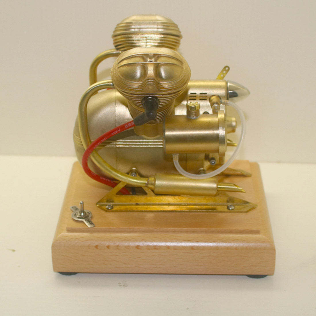 HelloWorld7-3.2cc Mini OHV Horizontal V-Twin Four-stroke Gasoline Engine ICE Model V35