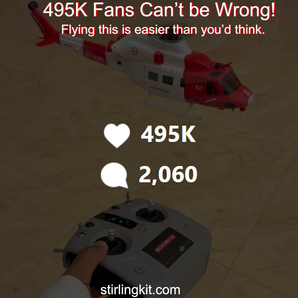 HelloWorld7-GOOSKY E2 GPS 1:35 UH-1Y VENOM RC Helicopter Air Rescue Aircraft Model RTF New