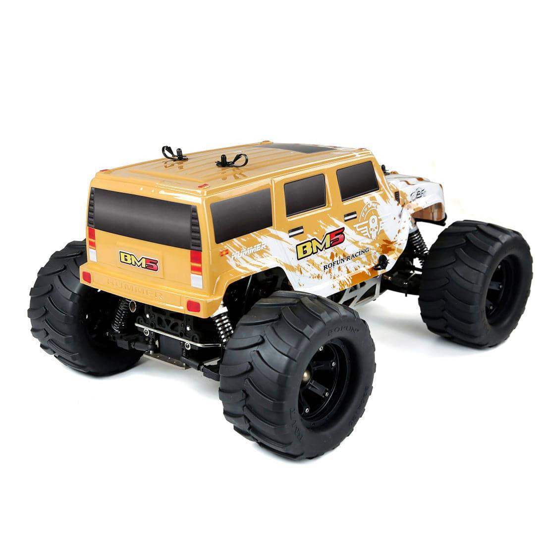 HelloWorld7-BM5 1/5 Scale Gas Powered RC Monster Truck 4WD 29cc Engine Off-Road RTR Vehicle