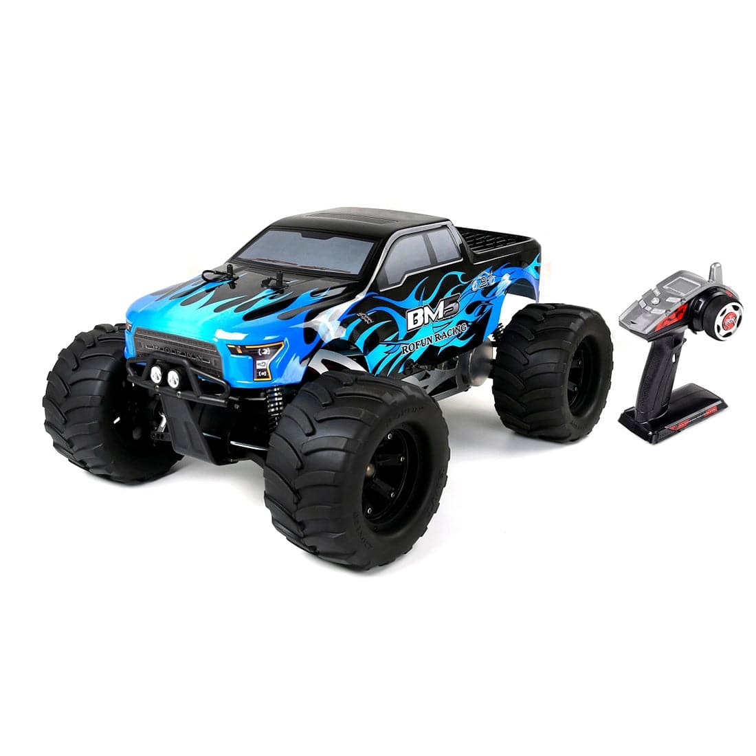 HelloWorld7-BM5 1/5 Scale Gas Powered RC Monster Truck 4WD 29cc Engine Off-Road RTR Vehicle