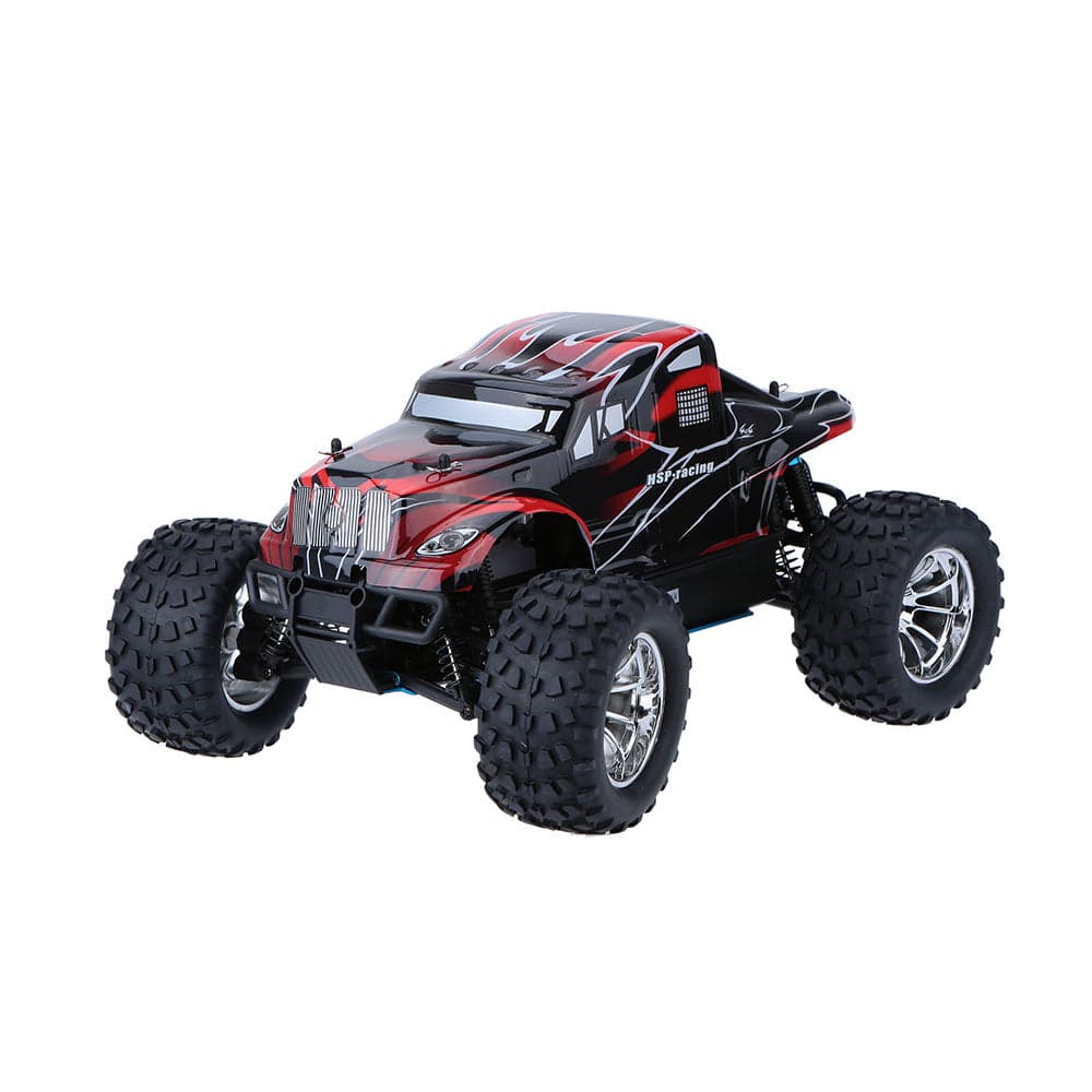 HelloWorld7-HSP 94188 1/10 RC Remote Control Nitro Gas Powered Monster Truck 4WD W/VX18 Engine