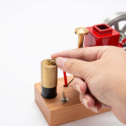 HelloWorld7-ENJOMOR 6cc Antique Red Hit and Miss Gas Engine Working Model