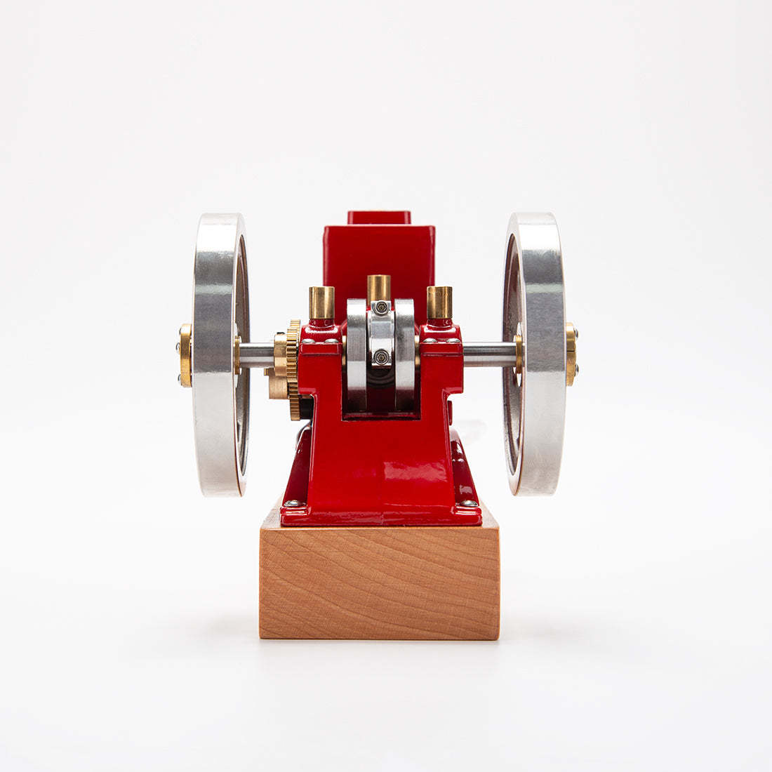 HelloWorld7-ENJOMOR 6cc Antique Red Hit and Miss Gas Engine Working Model