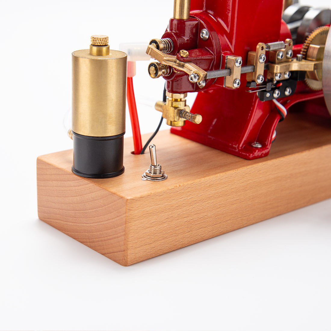 HelloWorld7-ENJOMOR 6cc Antique Red Hit and Miss Gas Engine Working Model