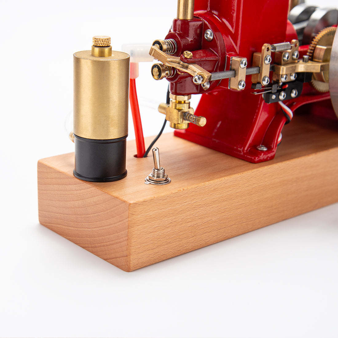 HelloWorld7-ENJOMOR 6cc Antique Red Hit and Miss Gas Engine Working Model