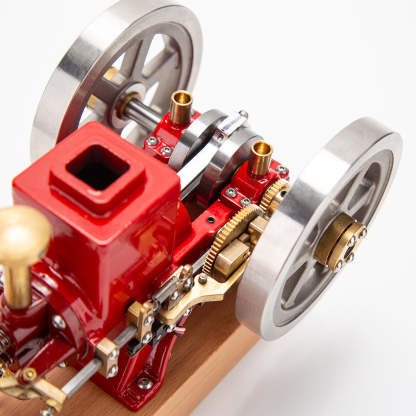 ENJOMOR 6cc Vintage Green Hit and Miss Gas Engine Model 4 Stroke Stationary Engine Gift-helloworld7