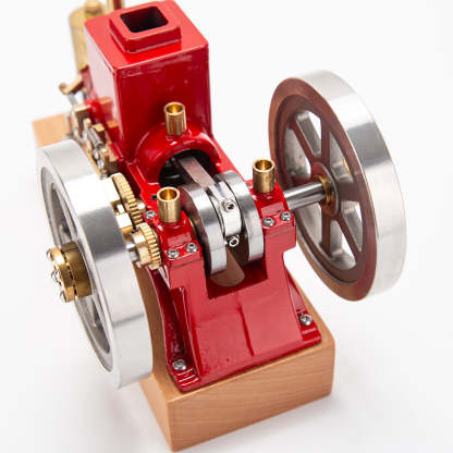HelloWorld7-ENJOMOR 6cc Antique Red Hit and Miss Gas Engine Working Model