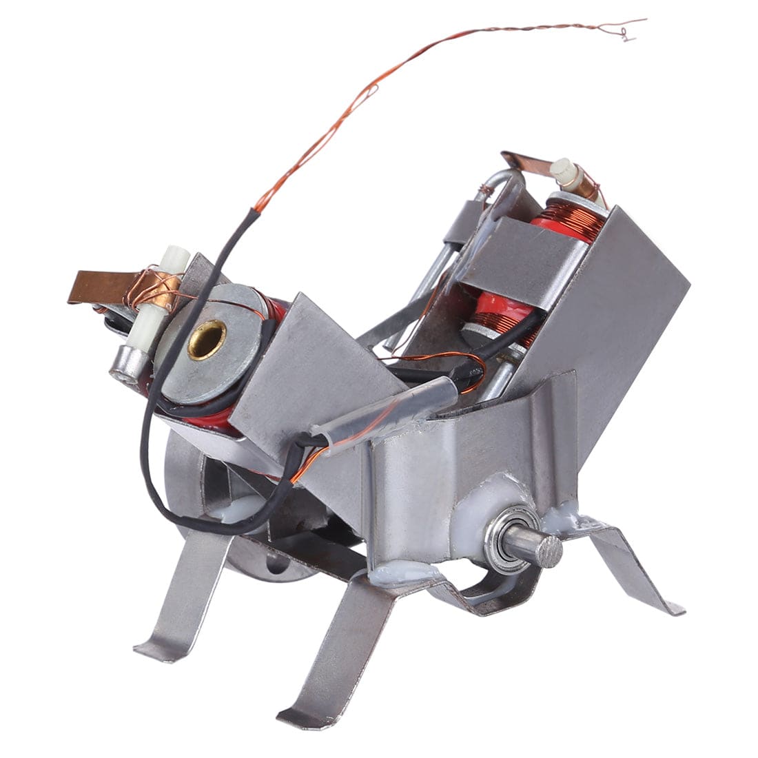 Electromagnetic V2 Engine Model Metal Solenoid Motor Science Physics Desk Gift-helloworld7