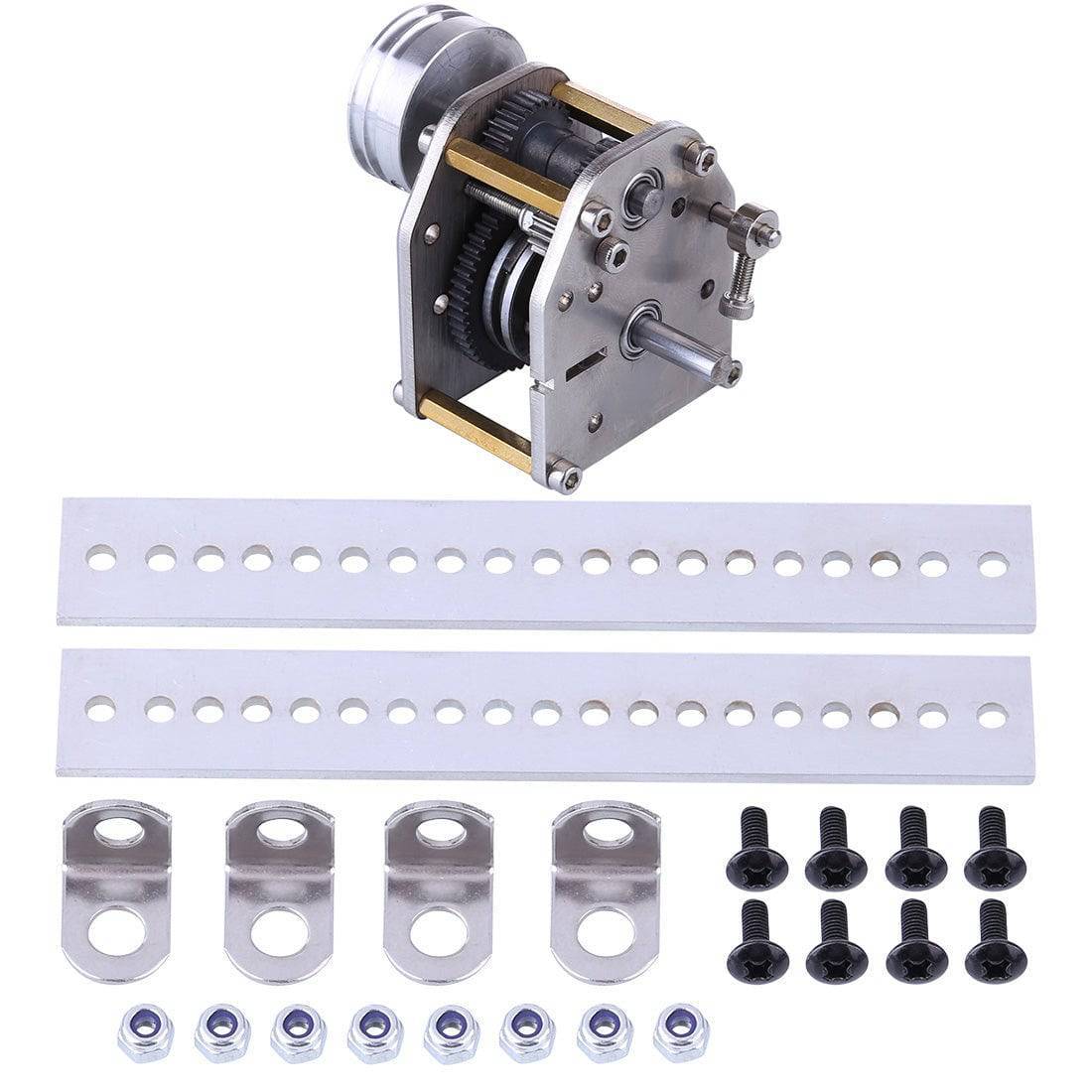 1/10 RC Car Metal Gearbox Transmission Kit with Mounting Rack & Threadlocker for Toyan FS-S100