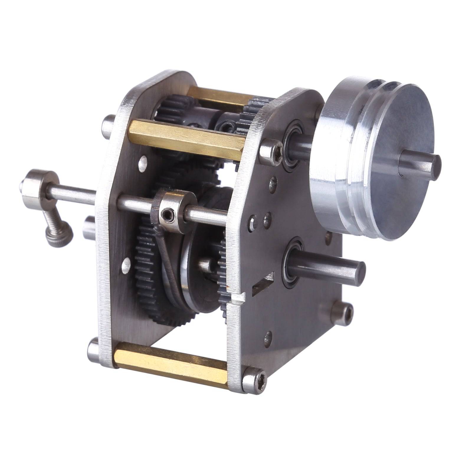 1/10 RC Car Metal Gearbox Transmission with Pulley for Toyan FS-S100 Reverse Neutral Forward