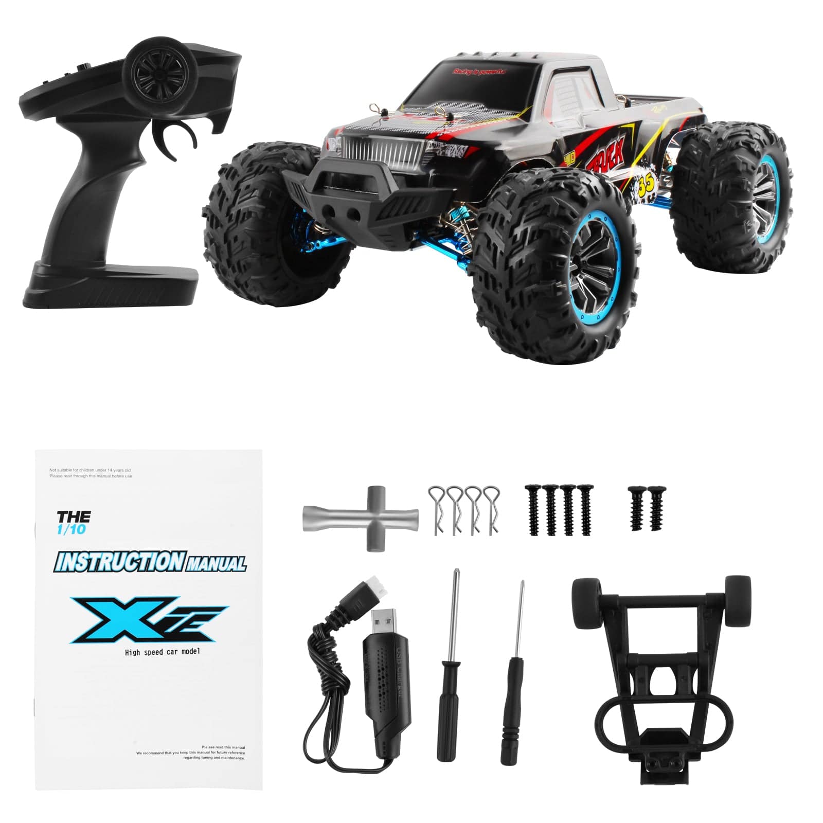 1/10 Scale 4WD 80km/h Brushless High Speed Electric RC Off Road Racing Car-helloworld7