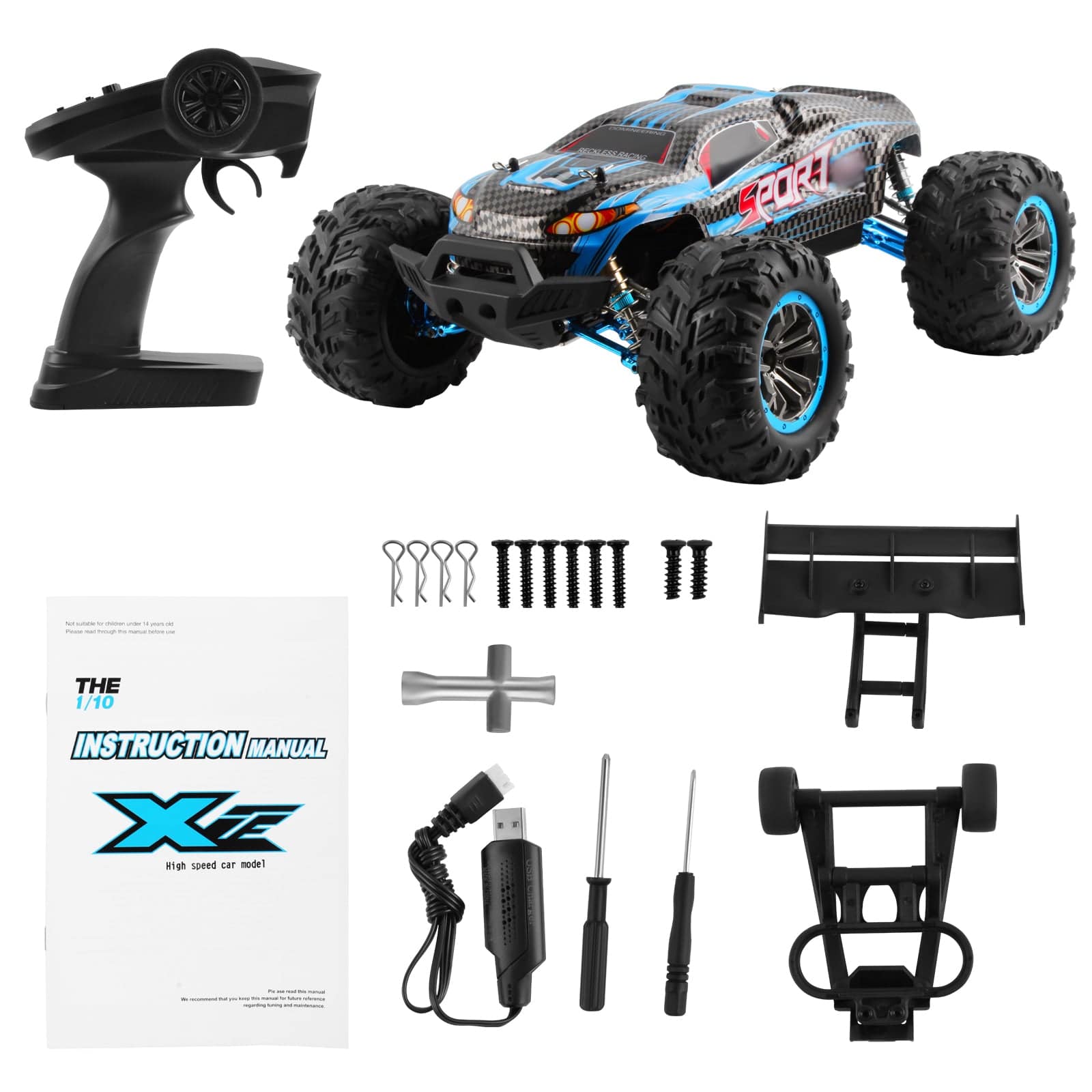 1/10 Scale 4WD 80km/h Brushless High Speed Electric RC Off Road Racing Car-helloworld7