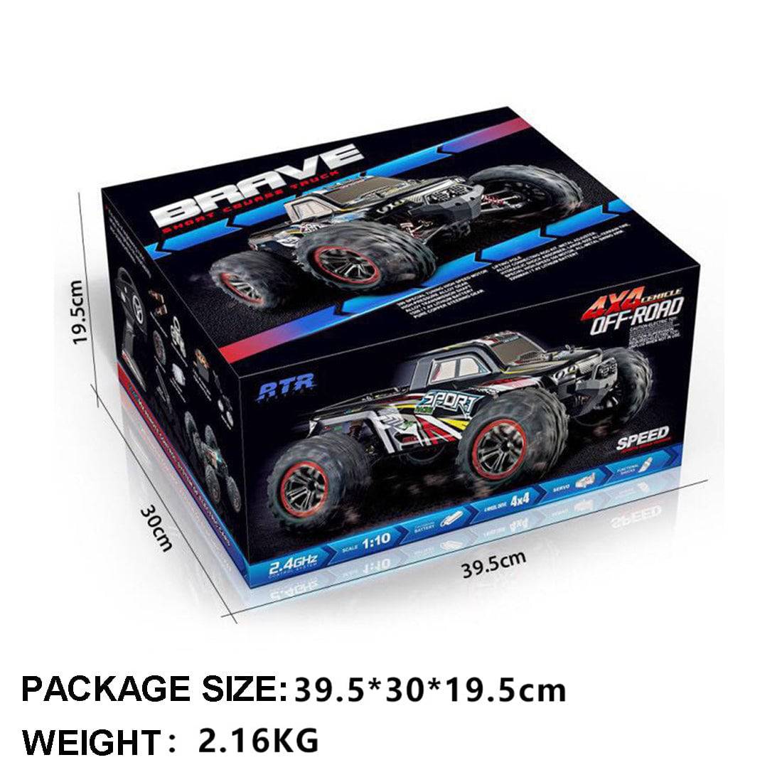 FY-03 1/10 Scale 4WD Off-Road Monster Truck RTR High Speed All-Terrain RC Car