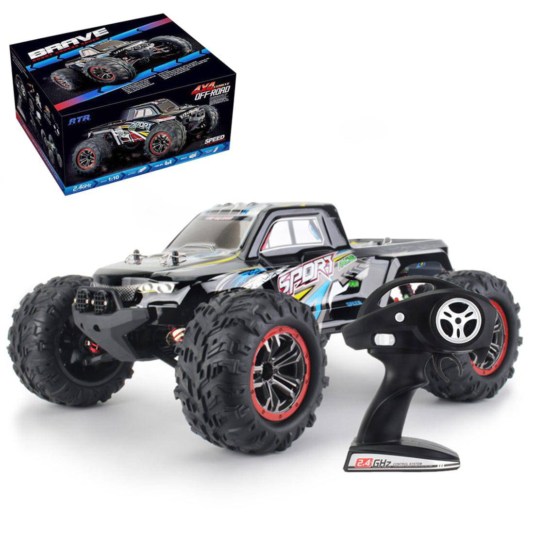 1/10 Scale 4WD High Speed Off-Road RC Monster Truck RTR All-Terrain Racing Car-helloworld7