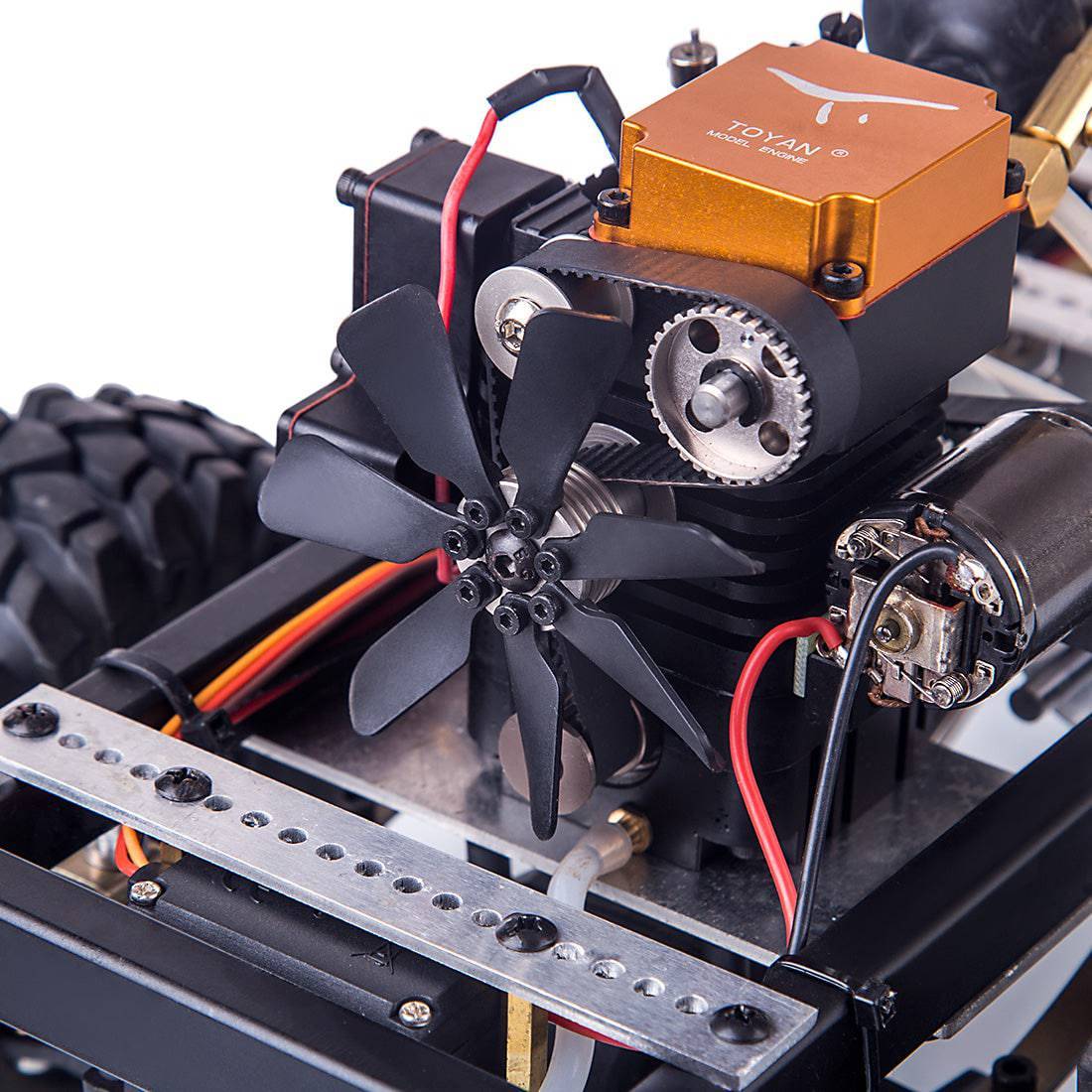1/10 Scale Custom RC Car Chassis with TOYAN FS-S100A 4-Stroke Engine One-Key Start