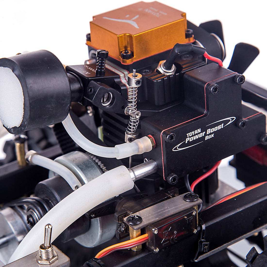 1/10 Scale Custom RC Car Chassis with TOYAN FS-S100A 4-Stroke Engine One-Key Start