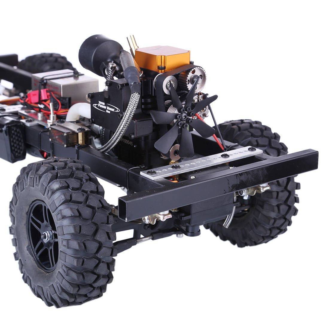 1/10 Scale Modified RC Car Chassis with TOYAN FS-S100G 4-Stroke Gasoline Engine One-Key Start