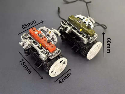 1/10 Scale Motorized Resin Vintage Diesel Engine Model for RC Crawler Decoration-helloworld7