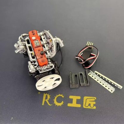 1/10 Scale Motorized Resin Vintage Diesel Engine Model for RC Crawler Decoration-helloworld7