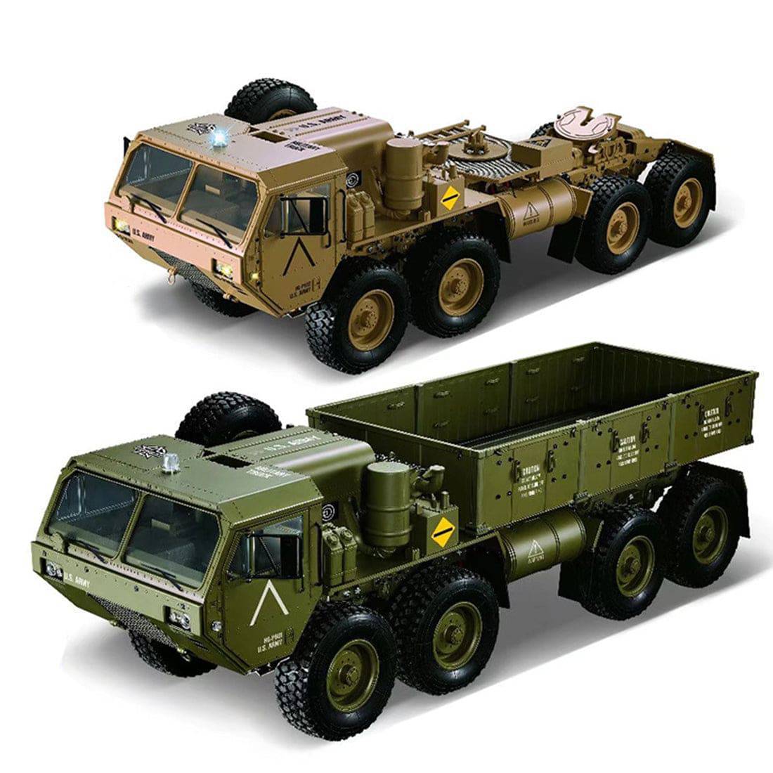 HG 1/12 Scale 8x8 RC Military Truck All-Terrain Off-Road Vehicle KIT
