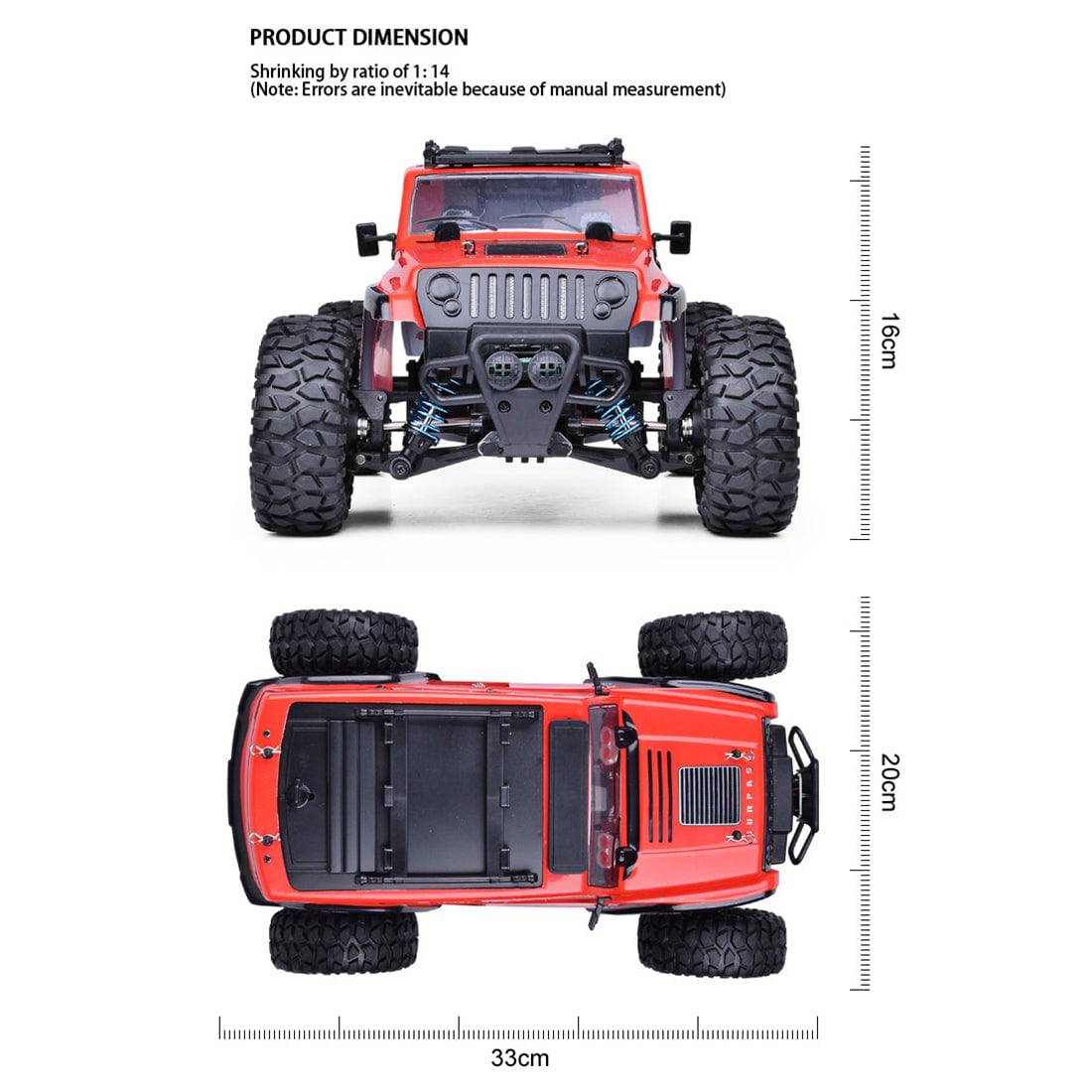 1/14 Scale 4WD 35km/h High Speed Electric RC Off Road Buggy RTR Red-helloworld7
