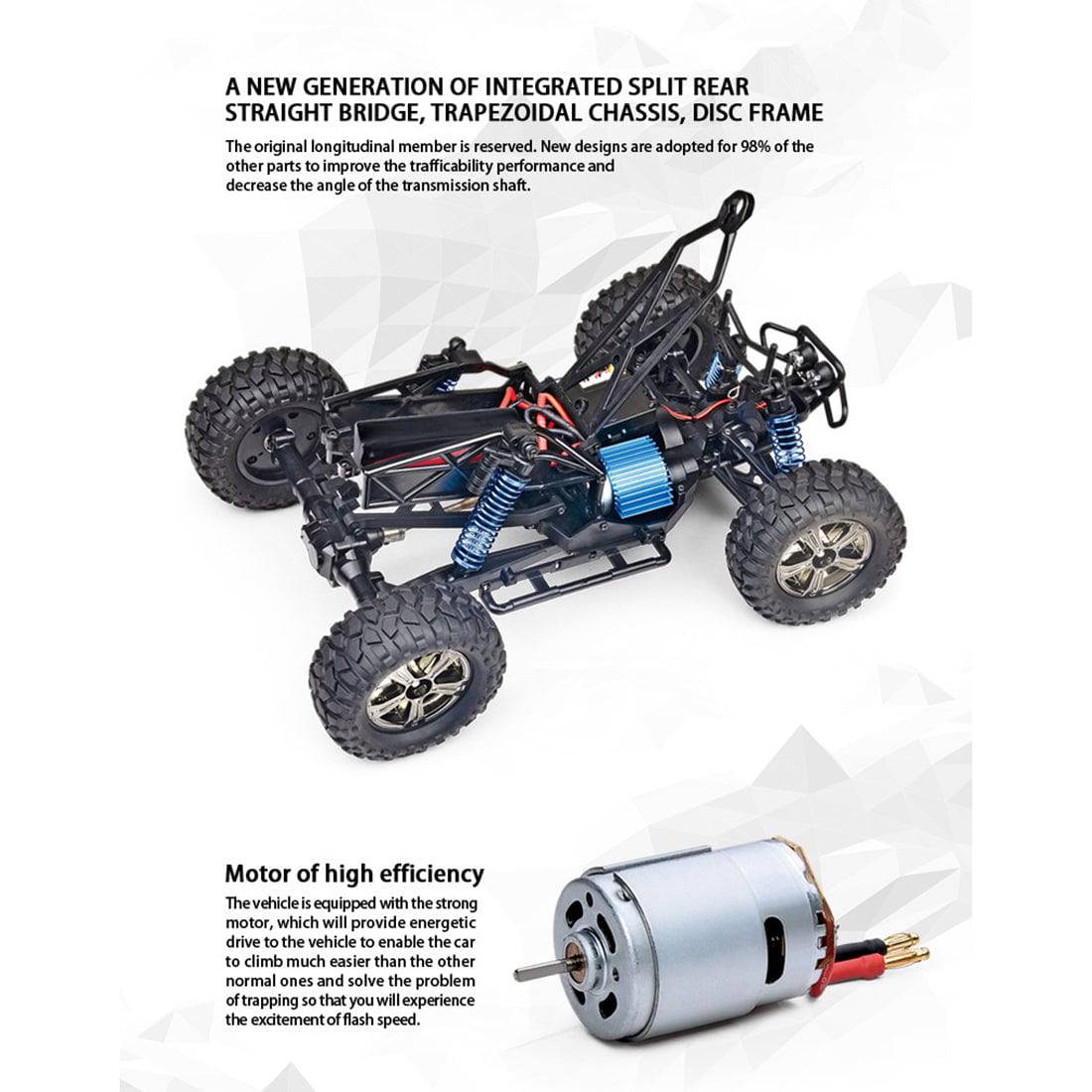 1/14 Scale 4WD 35km/h High Speed Electric RC Off Road Buggy RTR Red-helloworld7