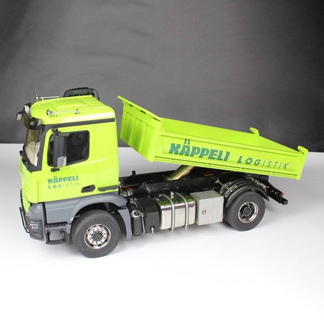 1/14 Scale 4x4 RC Dump Truck RTR Heavy Duty Hydraulic Dumper with Full Light and Sound System