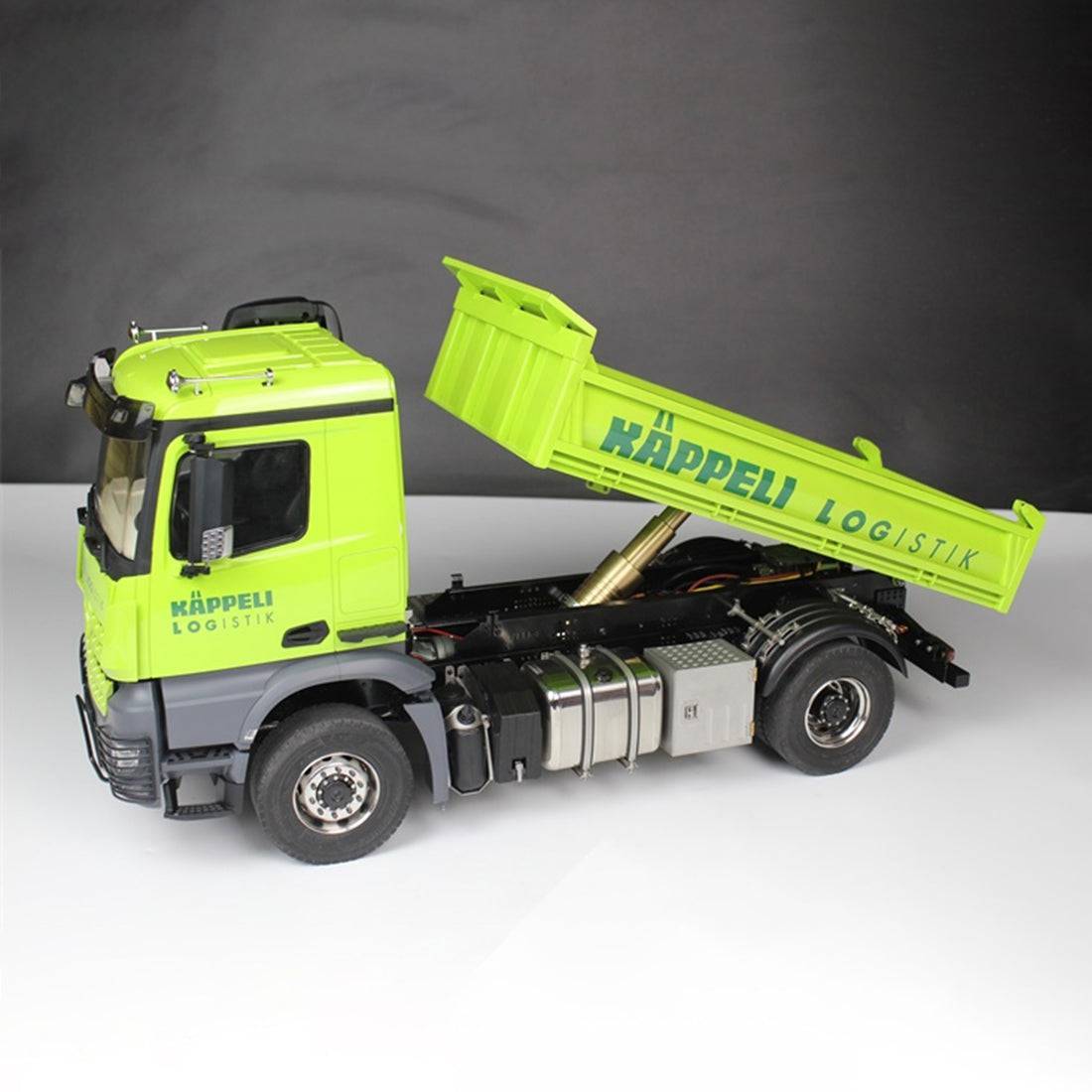 1/14 Scale 4x4 RC Dump Truck RTR Heavy Duty Hydraulic Dumper with Full Light and Sound System