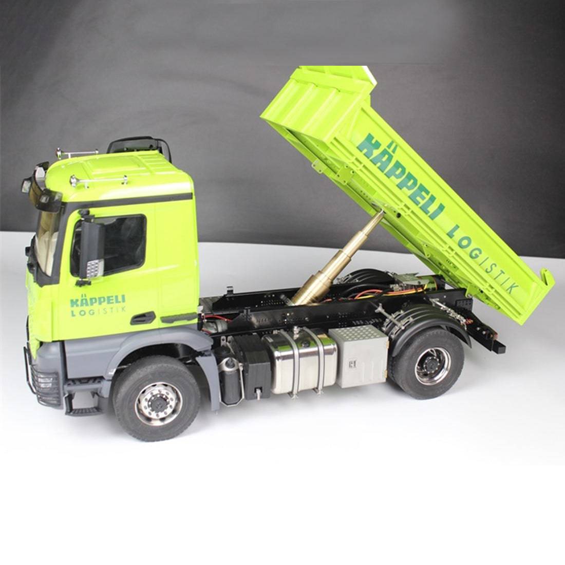 1/14 Scale 4x4 RC Dump Truck RTR Heavy Duty Hydraulic Dumper with Full Light and Sound System