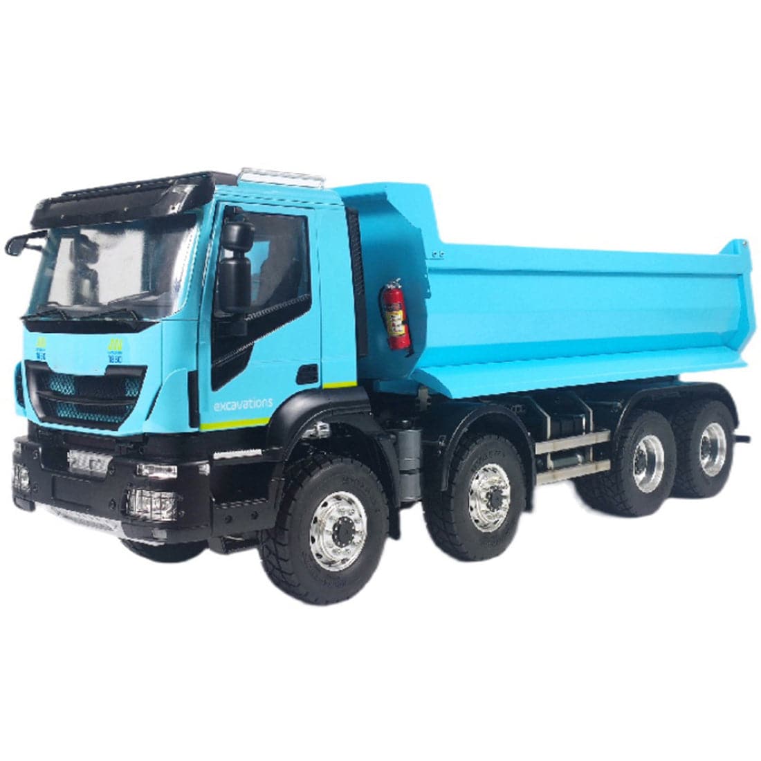 1/14 Scale RC Hydraulic Dump Truck 8x8 Heavy Duty All-Metal Model with 2-Speed Gearbox and Differential Lock-helloworld7