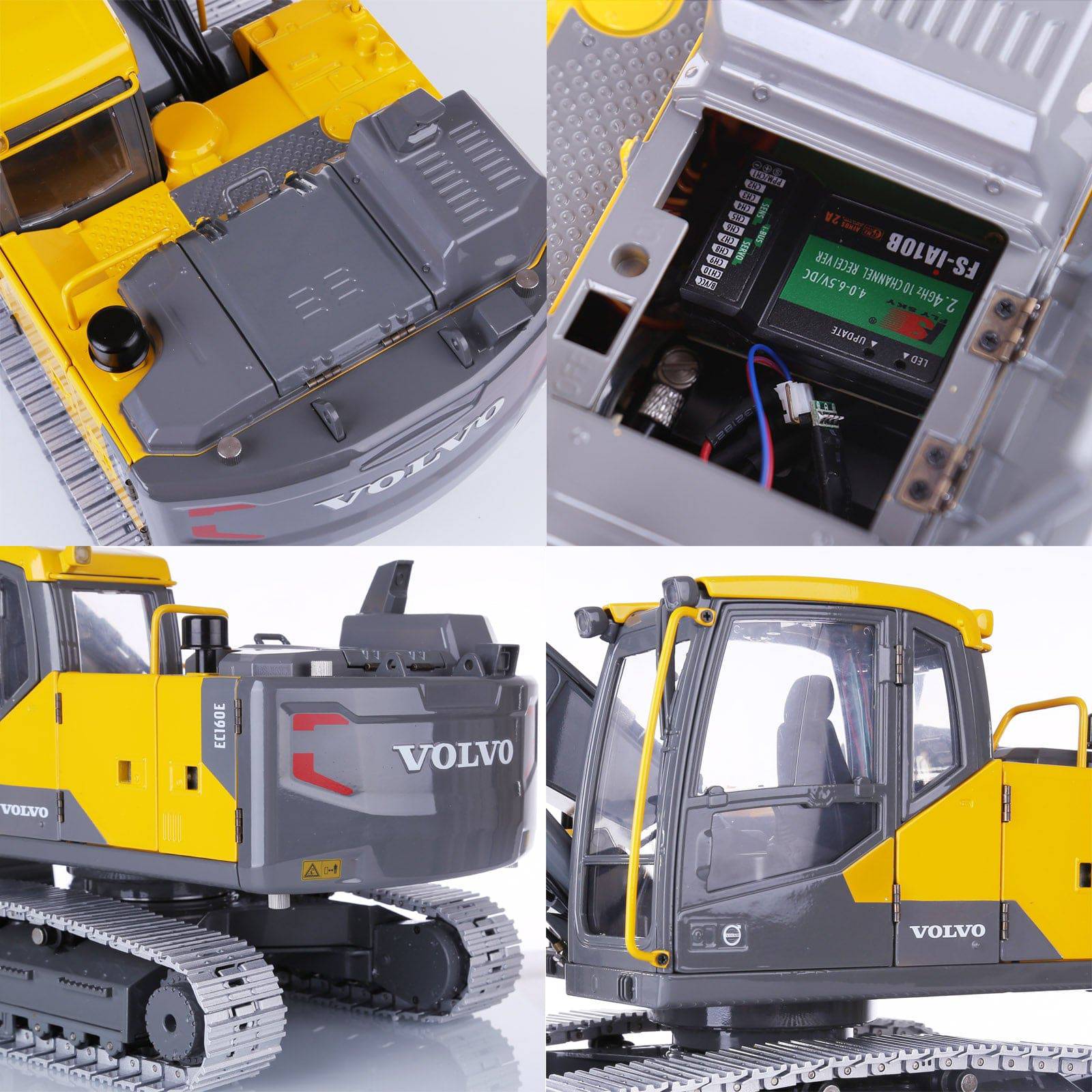 1/14 Scale RC Hydraulic Excavator Heavy Duty All Metal 24CH Construction Vehicle RTR Model