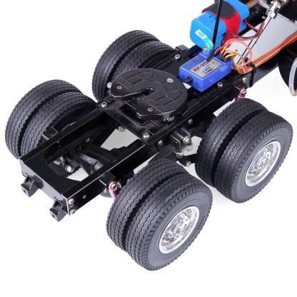 1/14 Scale RC Tractor Truck 6x4 3-Axle Assembly Kit with TOYAN FS-L200 Twin-Cylinder Nitro Engine