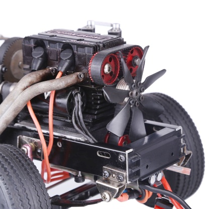 1/14 Scale RC Tractor Truck 6x4 3-Axle Assembly Kit with TOYAN FS-L200 Twin-Cylinder Nitro Engine